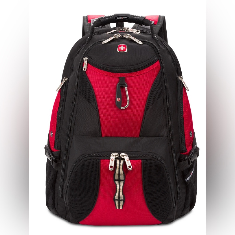 NWOT SWISSGEAR 1900 ScanSmart Laptop Backpack - Black/Red